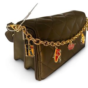 Steve Madden NYC Rare Olive Quilted Chain Bag